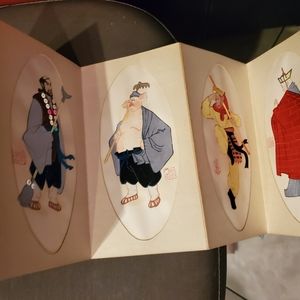 Vintage Chinese fold out book, handmade